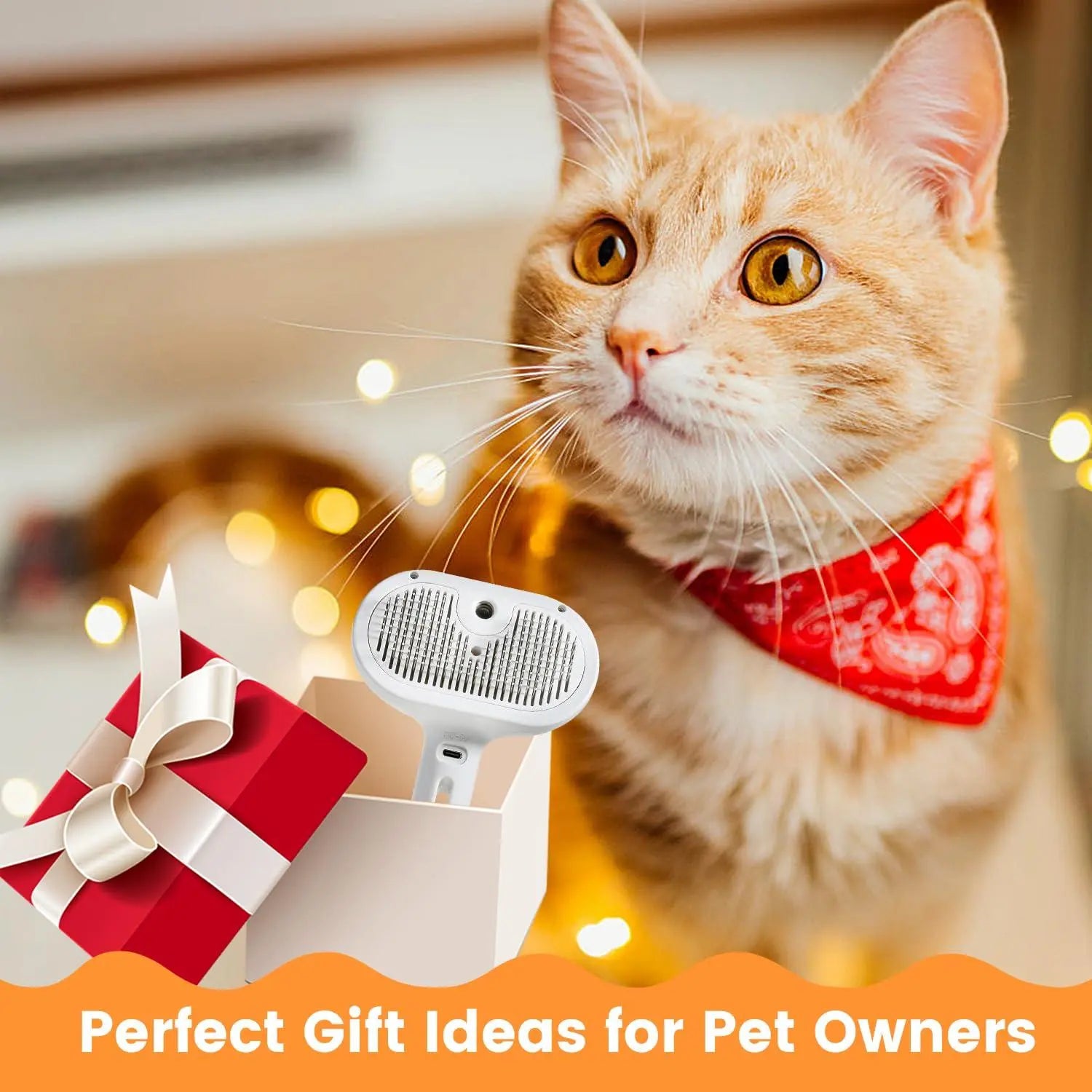 3-in-1 Steam Pet Grooming Brush for Dogs and Cats - Effective Tool for Removing Tangled Loose Hair from Long and Short Fur