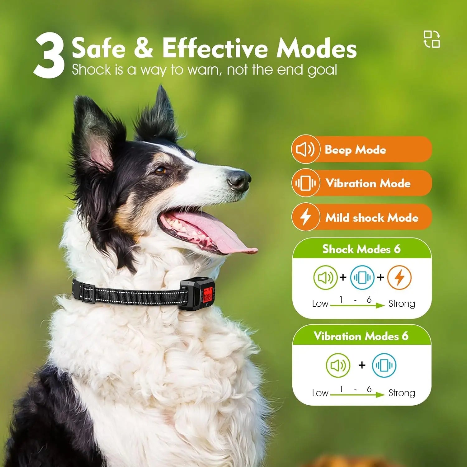 Electric Dog Fence System with GPS, Waterproof Wireless Training Collar, Adjustable Warning Strength, Rechargeable Smart Pet Containment for Dogs, Range 33-999 Yards