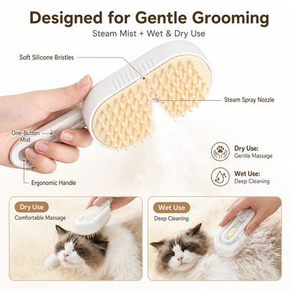 Professional Pet Grooming Brush for Shedding and Deshedding, Suitable for Short and Long Haired Dogs, Cats, and Small Animals, 7.8 Inches Long, 155g Weight