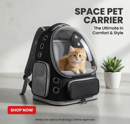 Expandable Pet Carrier Backpack for Dogs and Cats - Foldable Travel Solution for Hiking