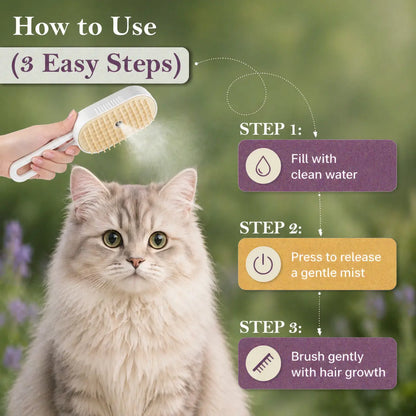 Professional Pet Grooming Brush for Shedding and Deshedding, Suitable for Short and Long Haired Dogs, Cats, and Small Animals, 7.8 Inches Long, 155g Weight