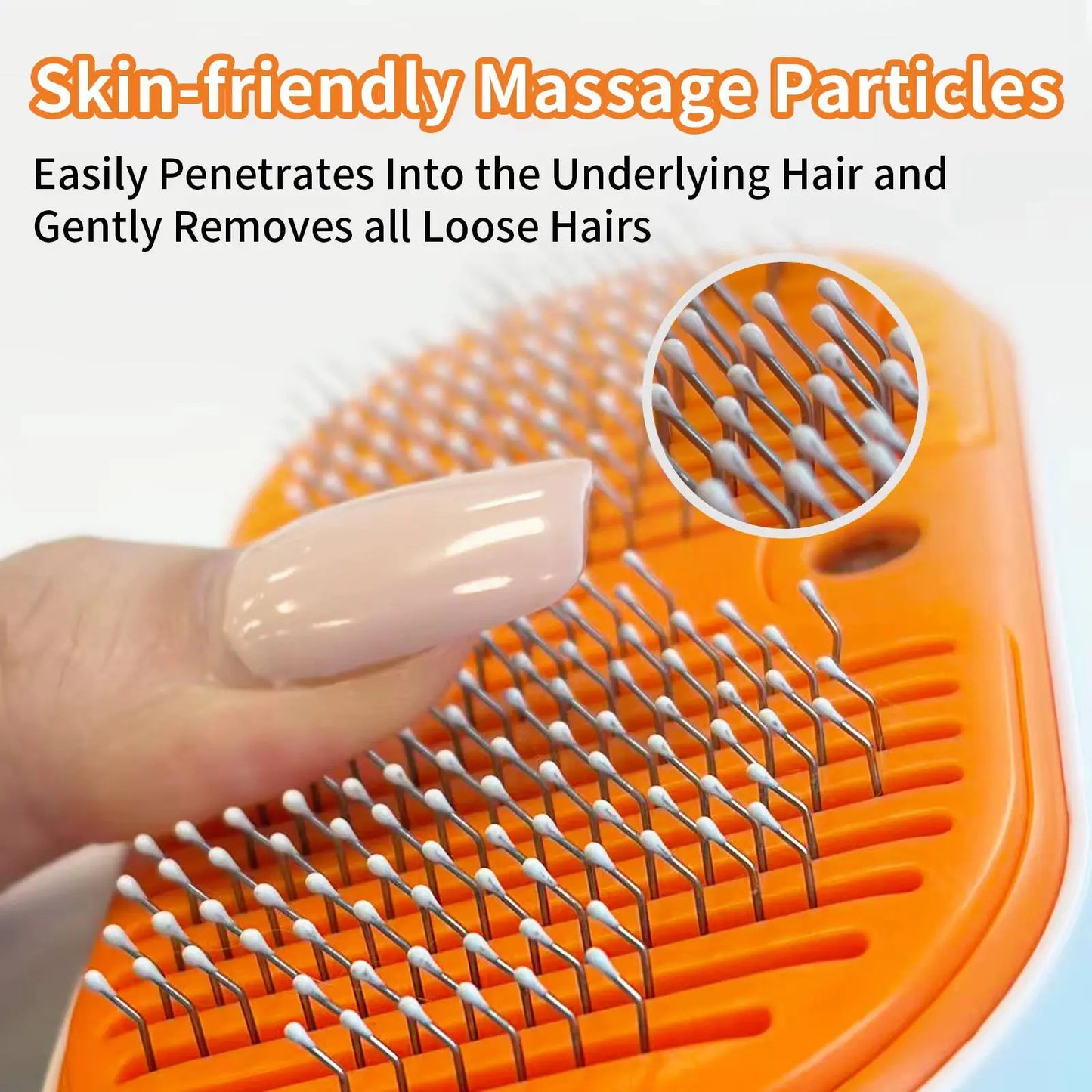 Enhanced 3-in-1 Steam Pet Grooming Brush for Dogs and Cats – Self-Cleaning Deshedding Comb with Mist Spray and UV Sanitization