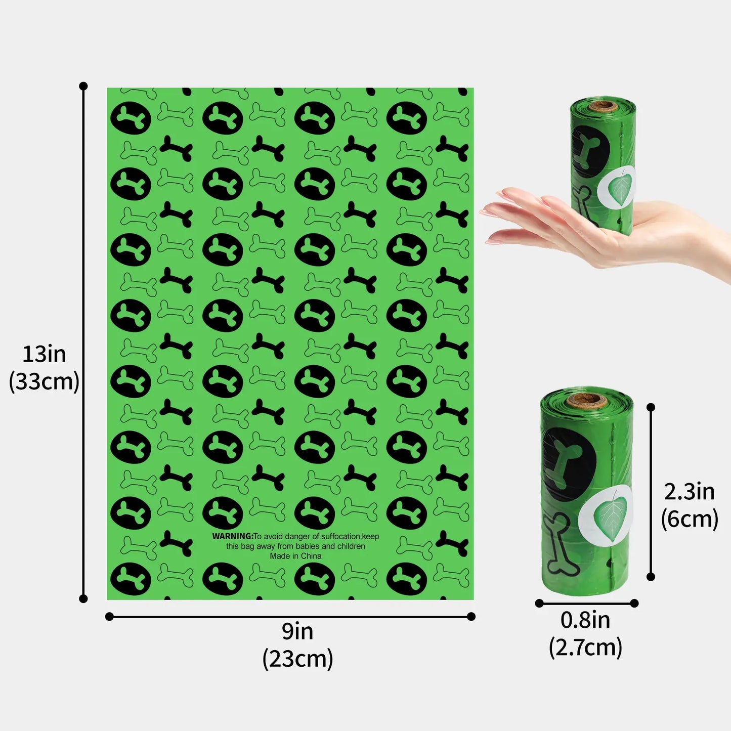 DGAPHRO Lavender Scented Dog Poop Bags - Thick, Leak-Proof Rolls (16 Rolls, 240 Bags) with Dispenser and Leash Clip for Convenient Pet Cleanup and Outdoor Use